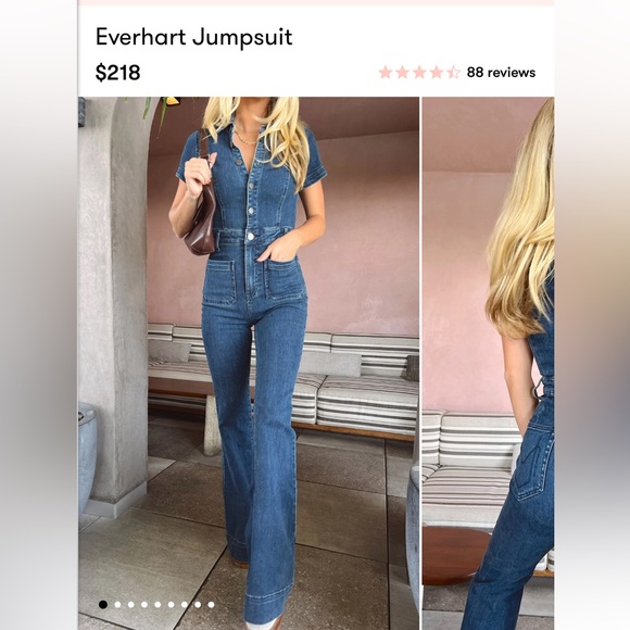 Show me your MuMu one piece denim jumpsuit size medium - Picture 12 of 12